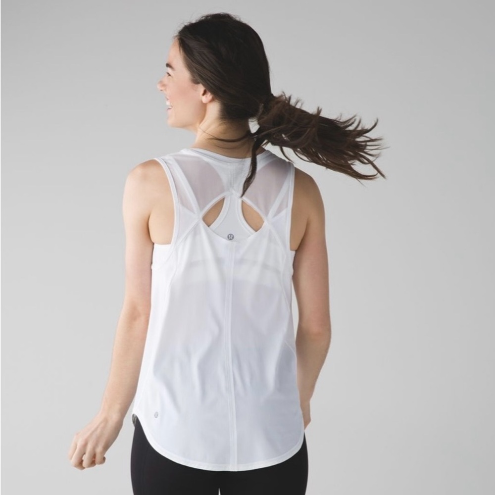 Lululemon Sculpt Tank Top - White - Size Small